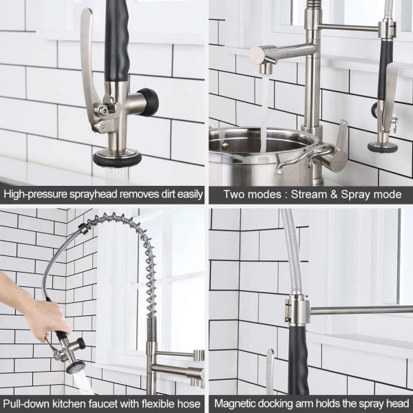 12 2312000 WOWOW Kitchen Faucet Commercial Sprayer 3