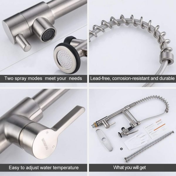 12 2312000 WOWOW Kitchen Faucet Commercial Sprayer 4