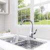 4 2311701C WOWOW Gooseneck Kitchen Faucet Chrome 2