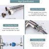 iviga stainless steel kitchen sink faucet with pull down sprayer 6
