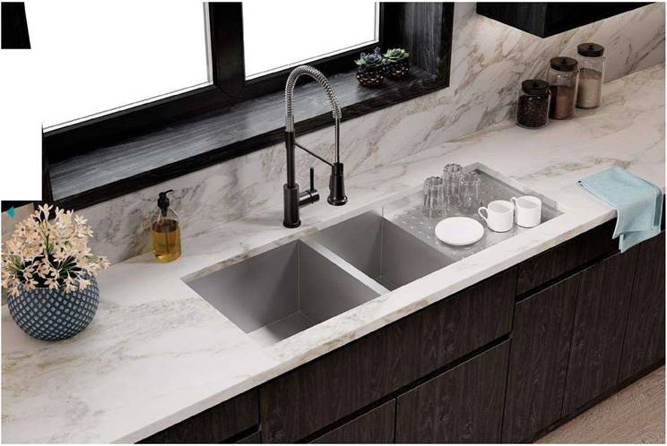 best kitchen sink with drainboard