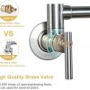 iviga brushed nickel wall mount pot filler faucet over stove