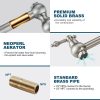 iviga brushed nickel wall mount pot filler folding kitchen faucet over stove 10 1
