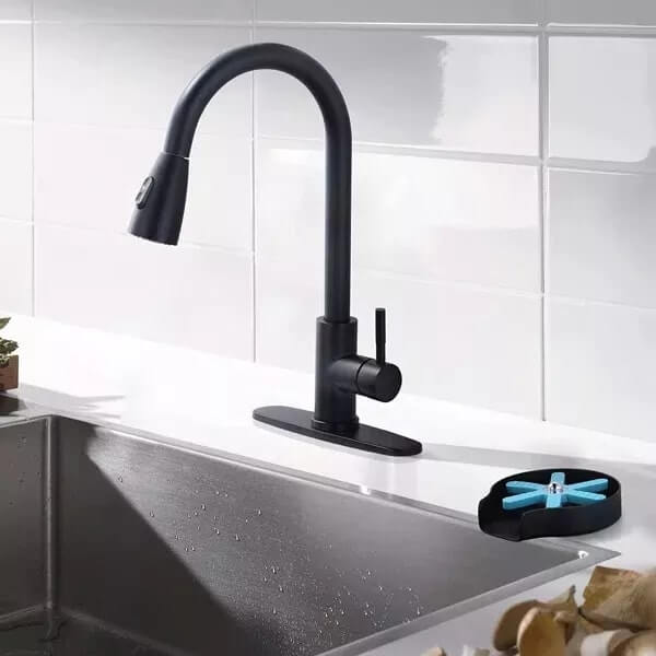 iviga matte black glass rinser for kitchen sink bottle washer kitchen sink accessories 1 2
