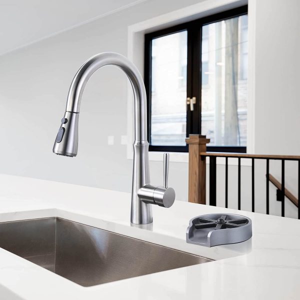 iviga metal faucet glass rinser bottle washer for kitchen sink deep grey