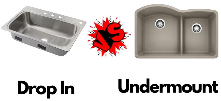 drop in vs undermount sink