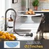 iviga black stainless kitchen faucet with pull down sprayer