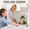 iviga brushed nickel single handle pull down kitchen faucet