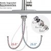 iviga brushed nickel single handle pull down kitchen faucet