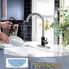 iviga black brushed nickel kitchen faucet with pull down sprayer