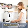 iviga black brushed nickel kitchen faucet with pull down sprayer