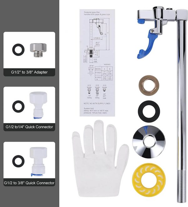 iviga deck mount glass filler faucet