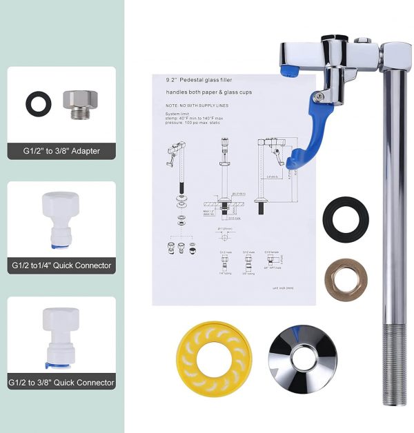 iviga deck mount glass filler faucet