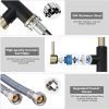 iviga gold and black kitchen faucet with pull down sprayer