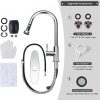 iviga single handle chrome kitchen faucet with pull down sprayer