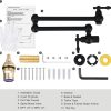 iviga matte black pot filler kitchen folding faucet