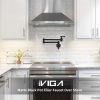 iviga matte black pot filler kitchen folding faucet