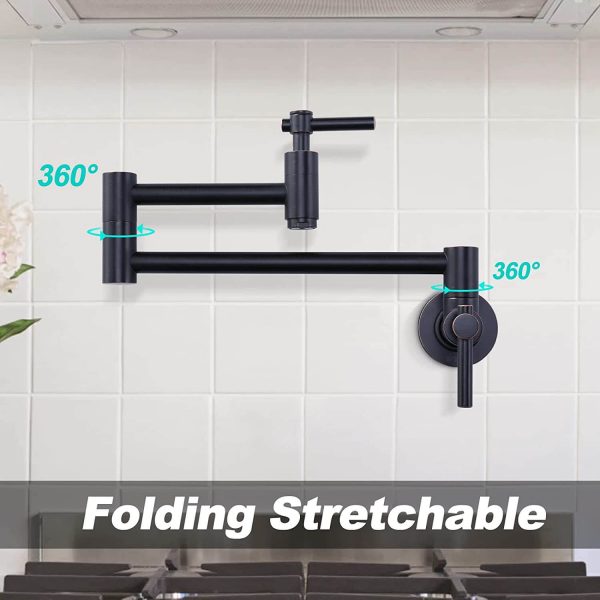 iviga wall mount oil rubbed bronze pot filler faucet