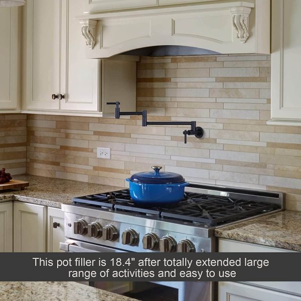 iviga wall mount oil rubbed bronze pot filler faucet