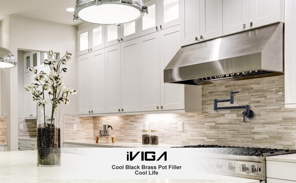 iviga wall mount oil rubbed bronze pot filler faucet