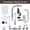 iviga commercial kitchen faucet wall mount