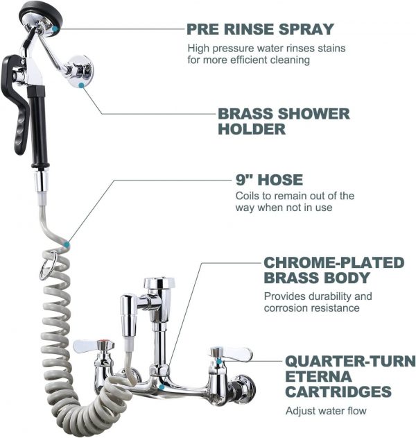 iviga 8 centers mixing pet grooming faucet