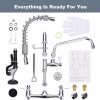 iviga commercial kitchen faucet wall mount