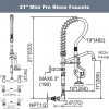 iviga commercial kitchen faucet wall mount