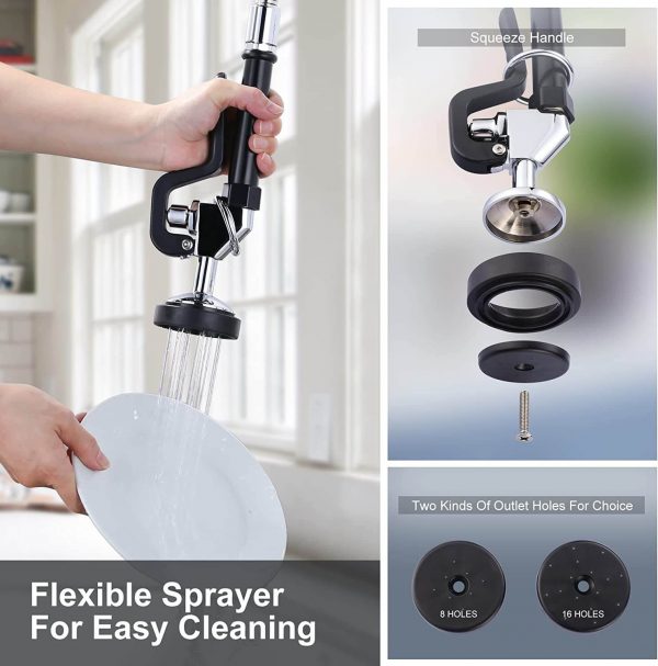 iviga commercial kitchen faucet wall mount