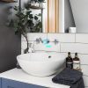 iviga 2 handle chrome wall mount waterfall bathroom faucet 6
