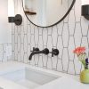 iviga 2 handle matte black wall mount waterfall bathroom faucet 11