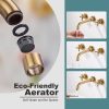 iviga brushed gold 2 handle wall mount waterfall bathroom faucet 3