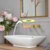iviga brushed gold 2 handle wall mount waterfall bathroom faucet 5