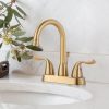 iviga brushed gold 4 inch centerset bathroom sink faucet 4 1