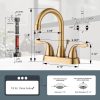 iviga brushed gold 4 inch centerset bathroom sink faucet 7 1