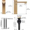 iviga brushed gold bathroom faucet modern bathroom faucets for sink 3 hole 1 hole 1