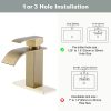 iviga brushed gold bathroom faucet waterfall spout faucet for bathroom sink 7