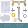 iviga brushed nickel 2 handle wall mount waterfall bathroom faucet 1