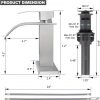 iviga brushed nickel bathroom faucet waterfall spout faucet for bathroom sink 4