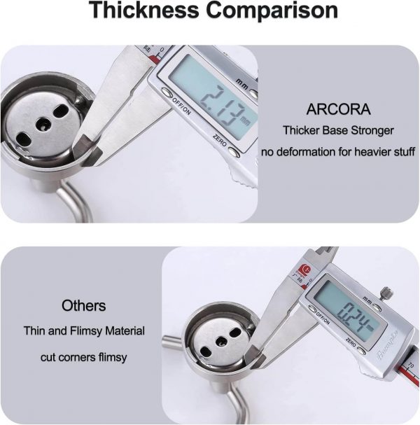 iviga brushed nickel heavy duty wall mounted towel hooks 6