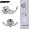 iviga brushed nickel heavy duty wall mounted towel hooks 7