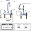 iviga chrome 4 inch centerset bathroom sink faucet with drain assembly and supply hoses 3