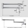 iviga chrome commercial wall mount pot filler faucet 8