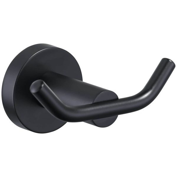 iviga matte black heavy duty wall mounted towel hooks 1