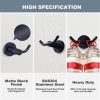 iviga matte black heavy duty wall mounted towel hooks 4