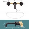 iviga oil rubbed bronze 2 handle wall mount waterfall bathroom faucet 3