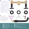 iviga oil rubbed bronze 2 handle wall mount waterfall bathroom faucet 7
