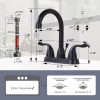 iviga oil rubbed bronze 4 inch centerset bathroom sink faucet 11