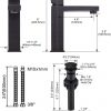 iviga oil rubbed bronze bathroom faucet single handle with deck plate and pop up drain 5