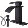 iviga oil rubbed bronze bathroom faucet waterfall spout faucet for bathroom sink 2